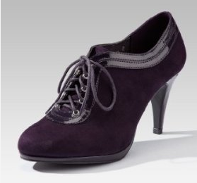 M&S Wide Fit Stiletto Heel Lace Up Shoe Boots 