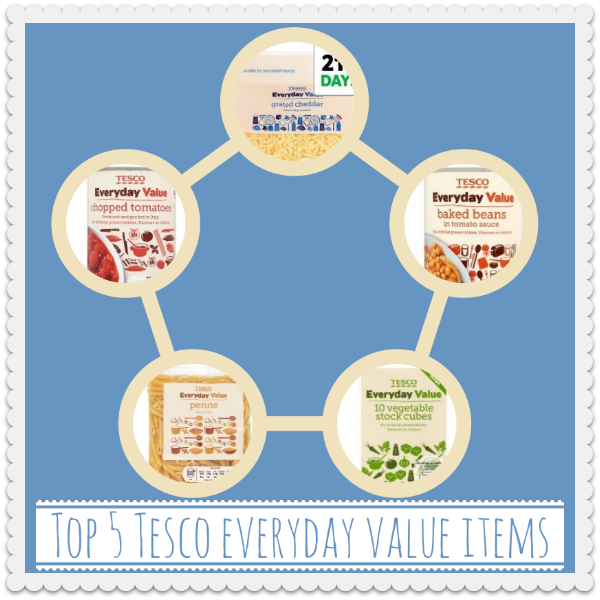 Top 5 Tesco everyday value items