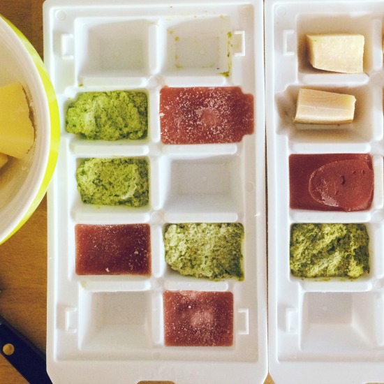 ice cube trays frozen